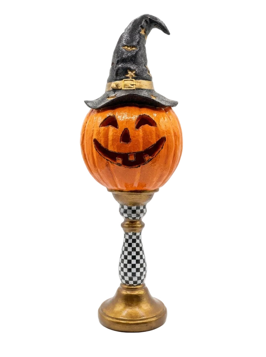 Midnight Pumpkin Witch Dekoratif Halloween Objesi