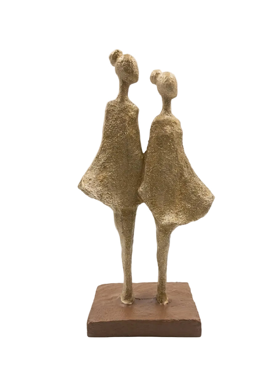 Golden Together İkili Figür Dekoratif Obje