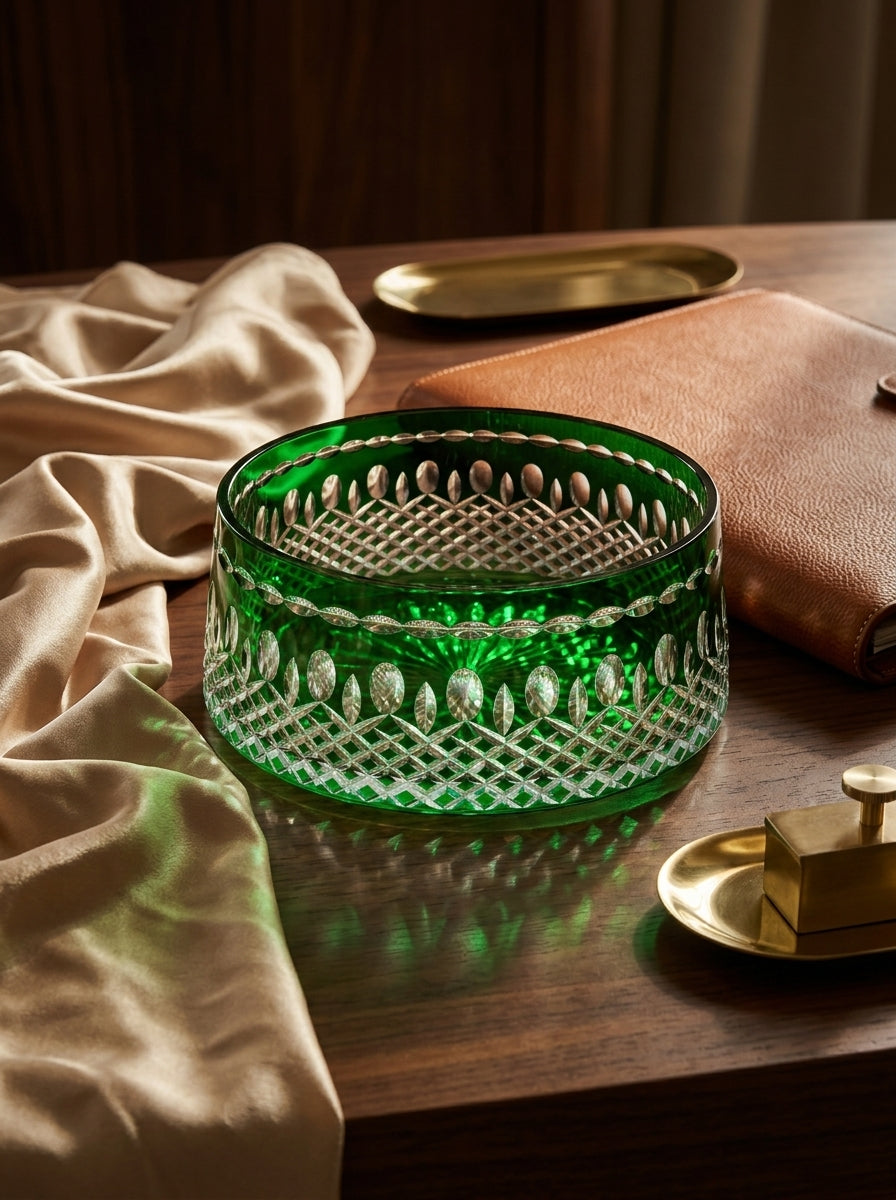 Emerald Imperial Yuvarlak Kristal Sunumluk