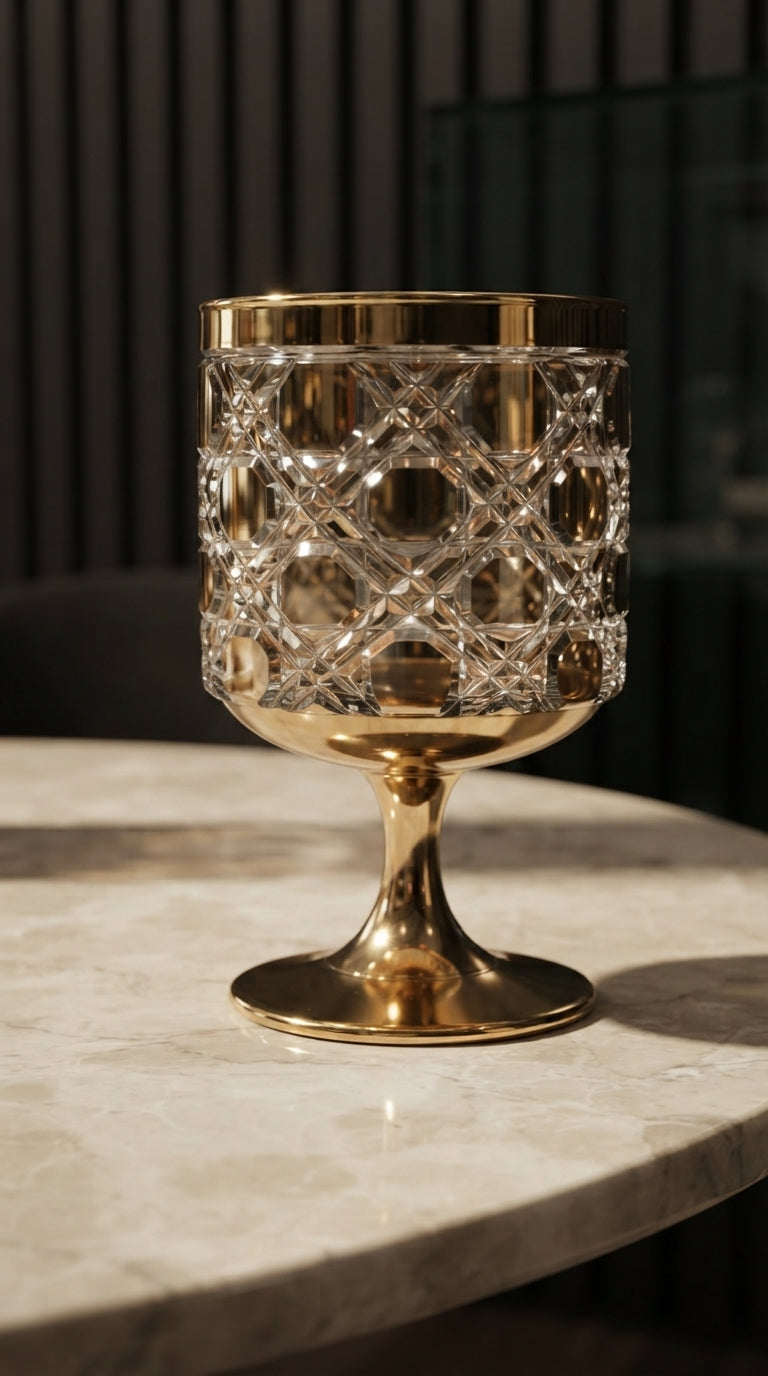 Eclat Halo Gold Kristal Kadeh 270 cc