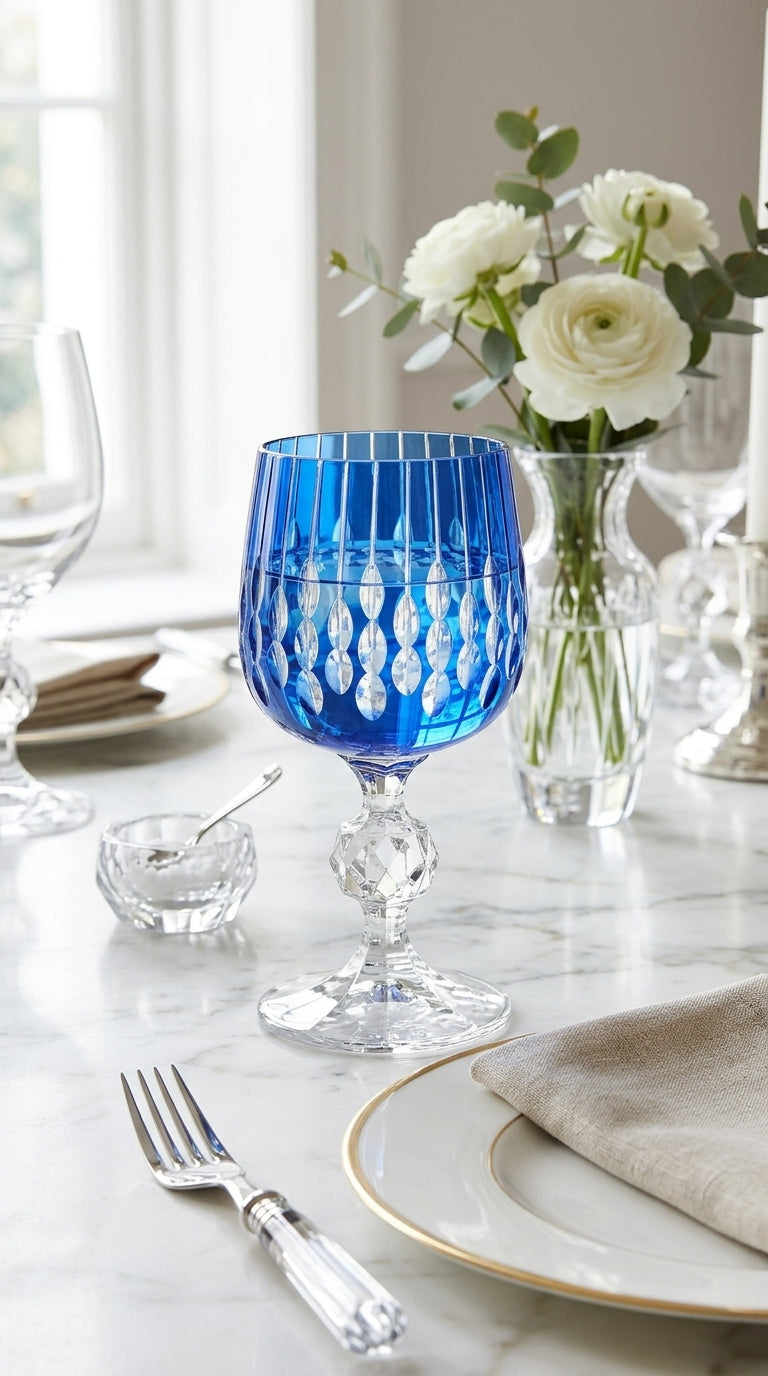 Velora Azure Kristal Kadeh