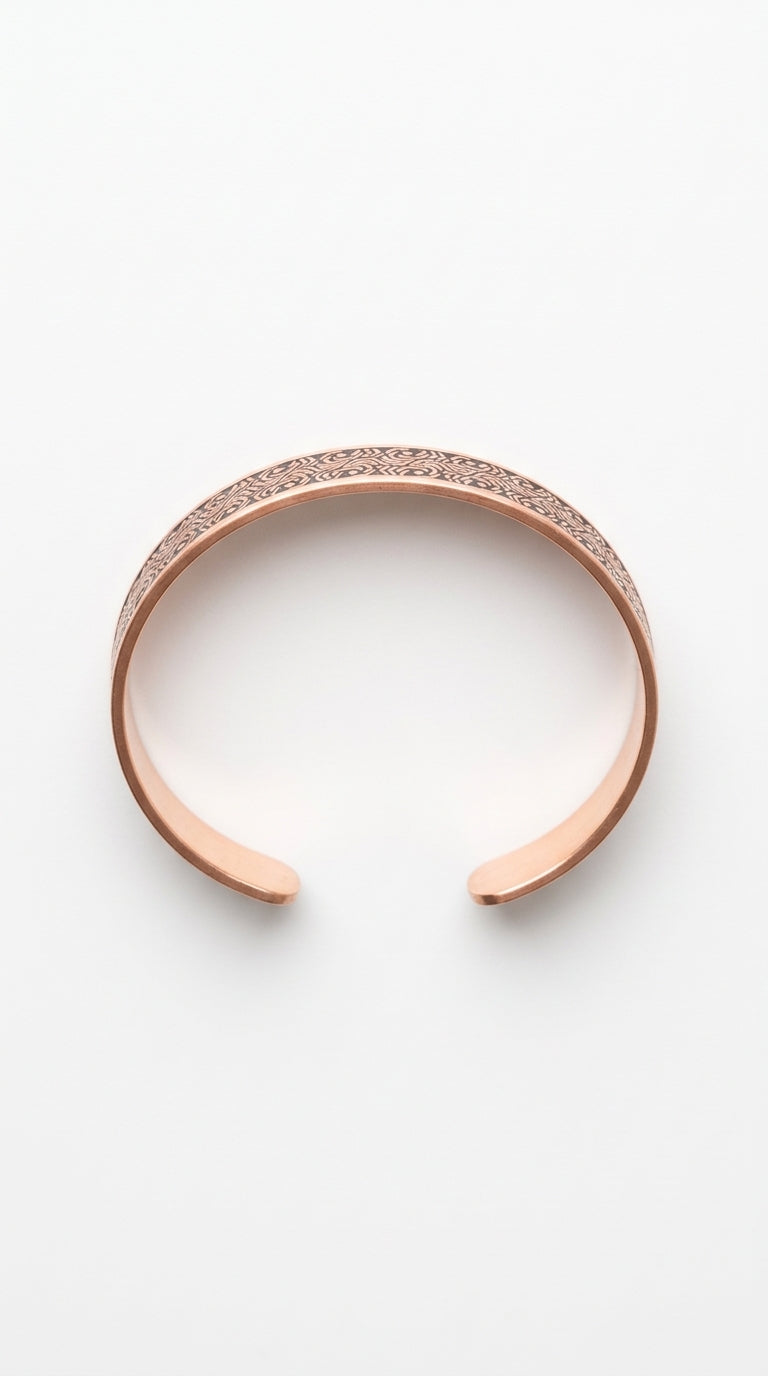 Earth Series – Classic Textured Copper Bracelet
