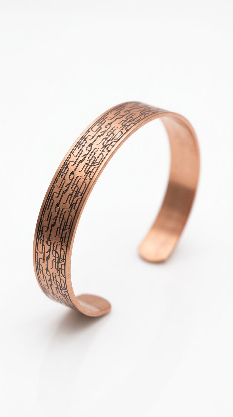 Earth Series – Ethnic Patterned Copper Bracelet