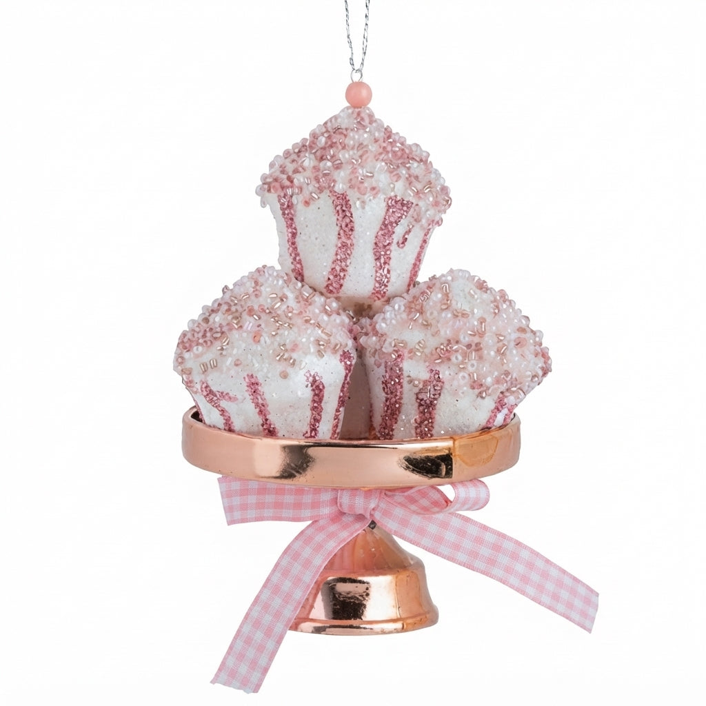 Candyland Cupcake 4’lü Ağaç Süsü