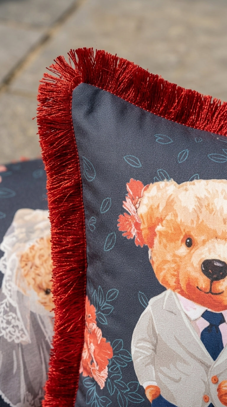 وسادة مهدبة بتصميم تراثي للبحرية