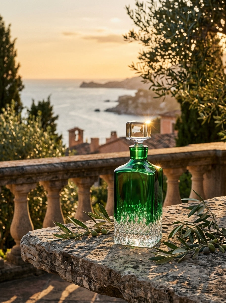 Emerald Royale Kare Kristal Şişe