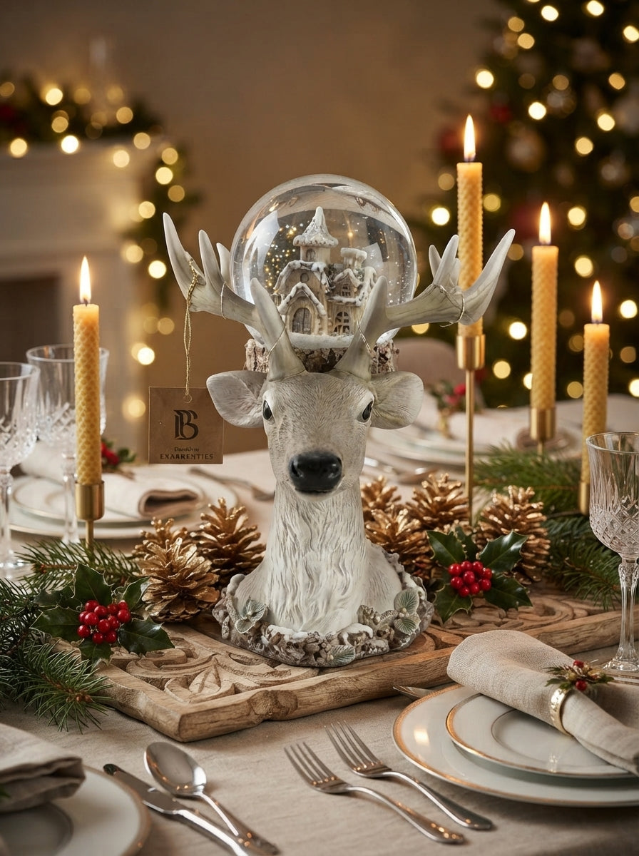 Winter Reindeer LED Işıklı Yılbaşı Kar Küresi
