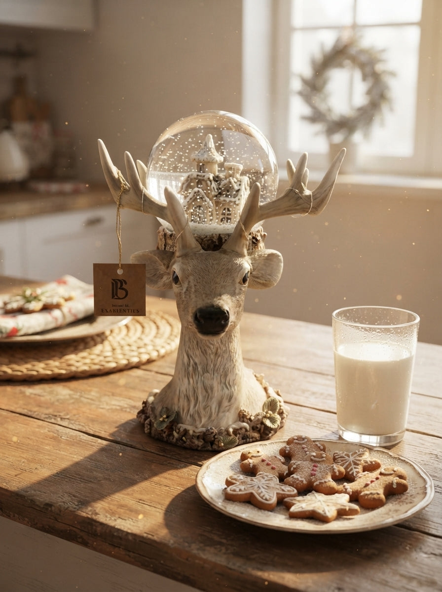 Winter Reindeer LED Işıklı Yılbaşı Kar Küresi