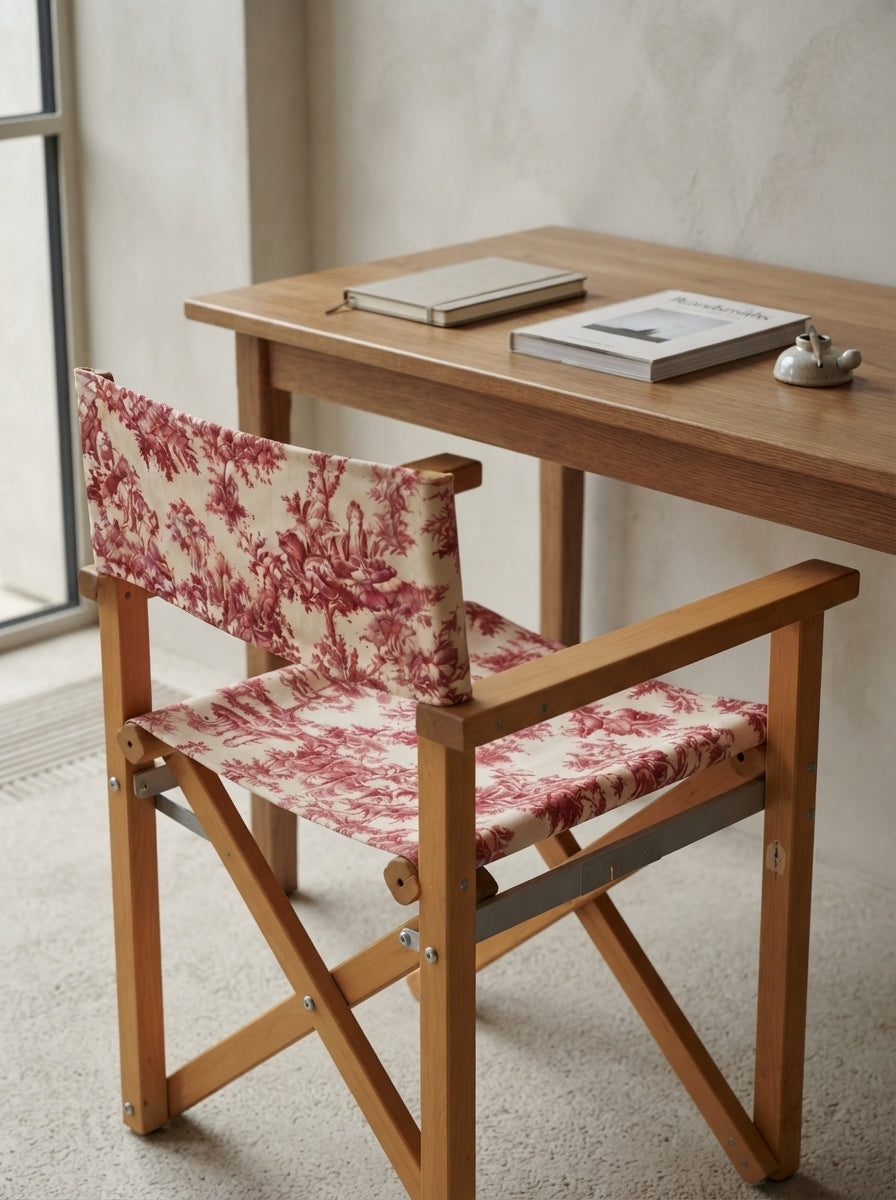 Toile Burgundy Katlanabilir Sandalye