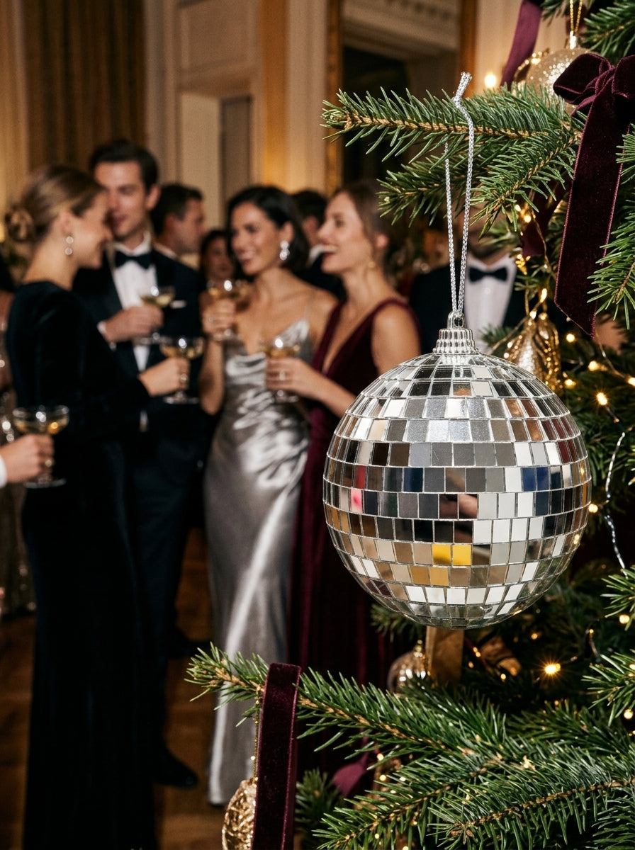 Disco Ball Aynalı Yılbaşı Ağaç Süsü - 15 CM ÇAP