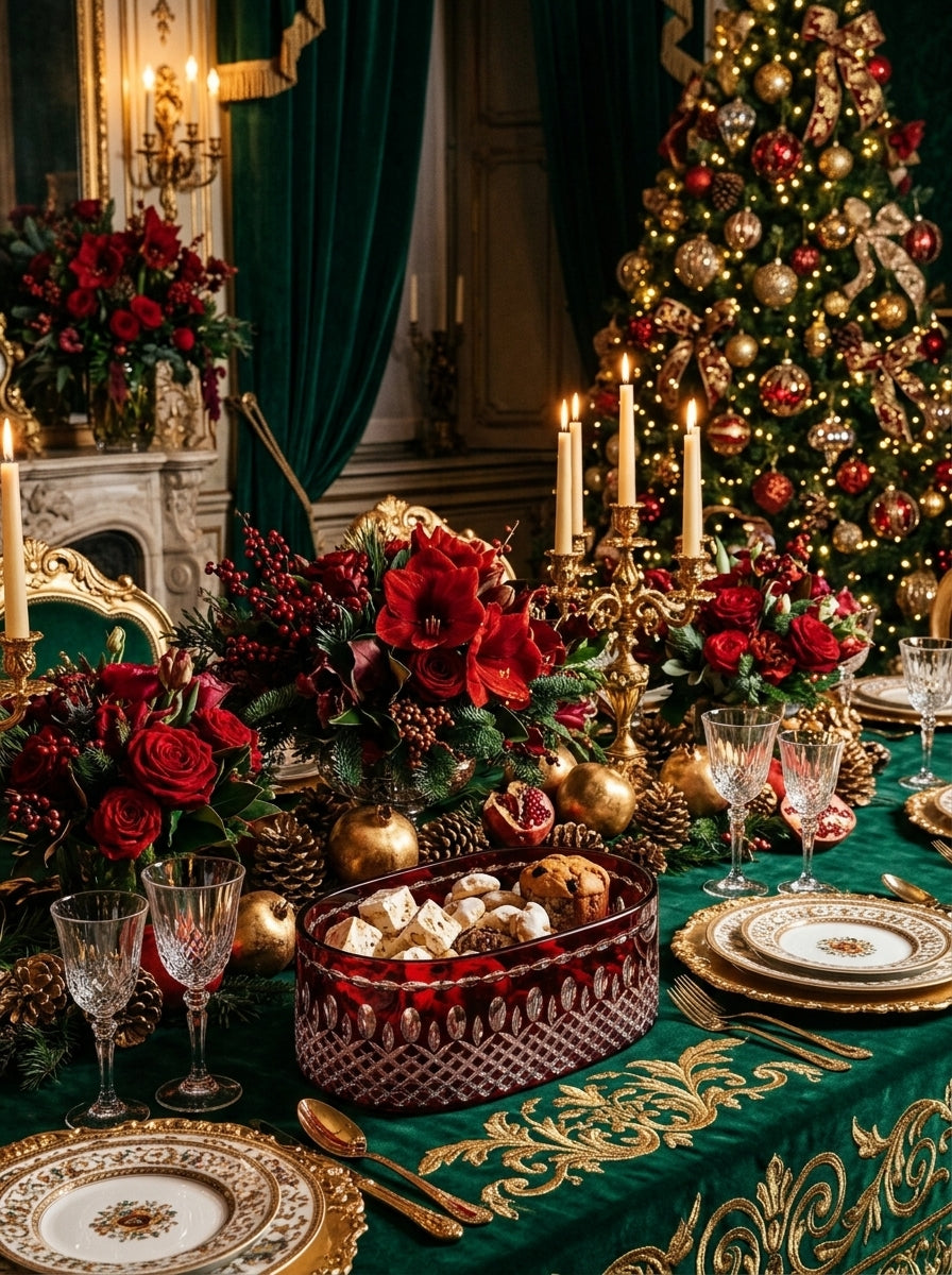 Ruby Royal Crystal Serving Dish