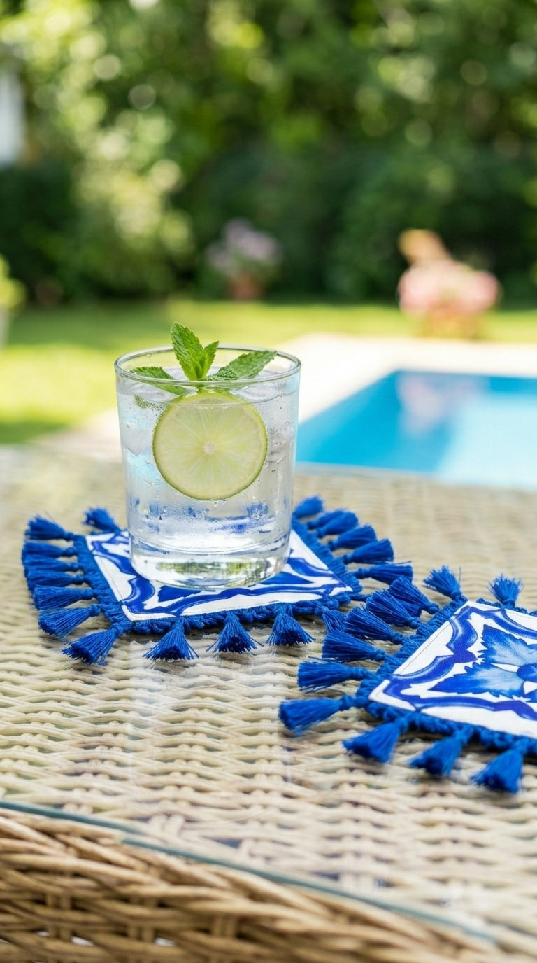 Marea Azure Cocktail Napkin