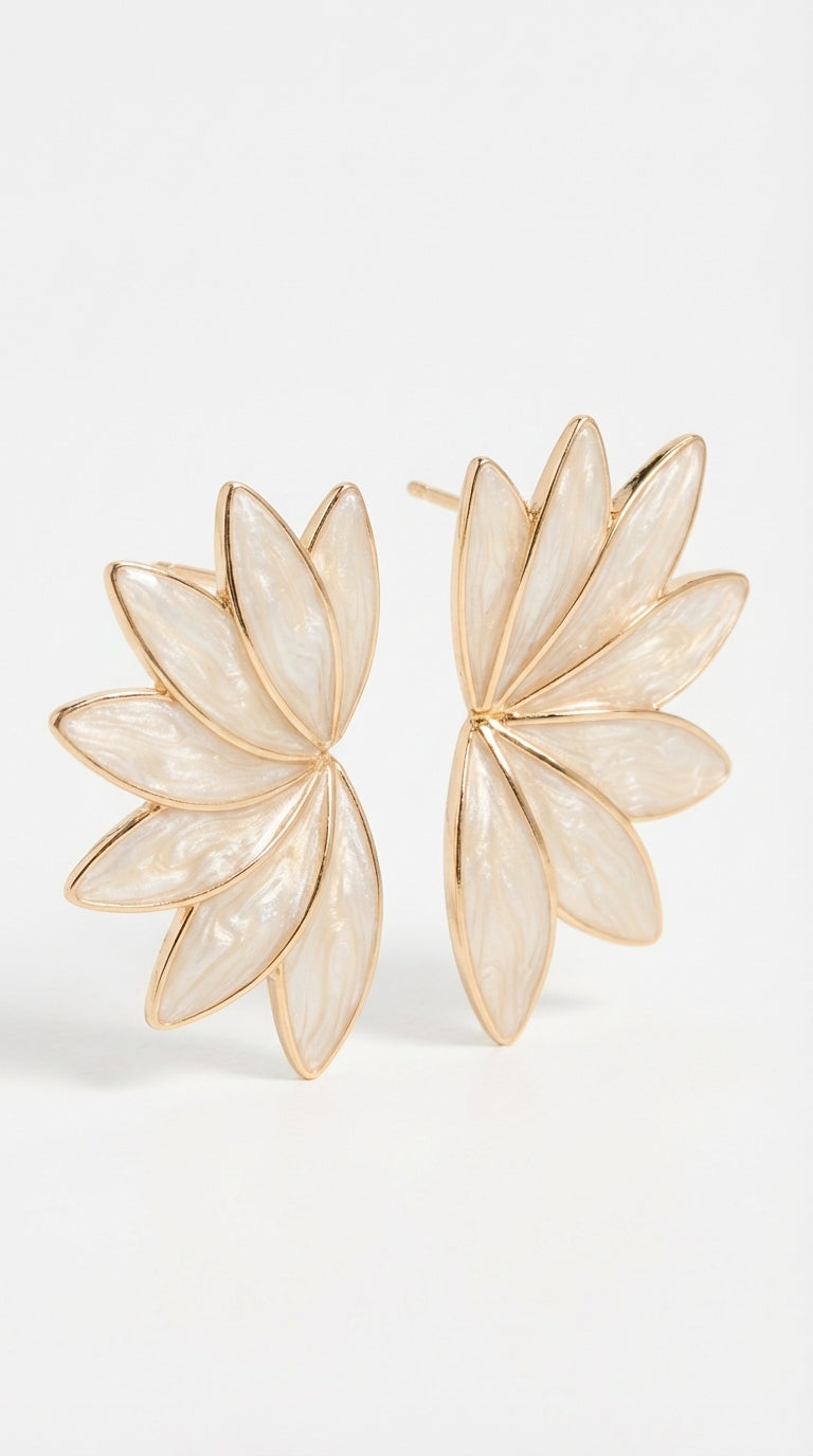 White Wing Earring