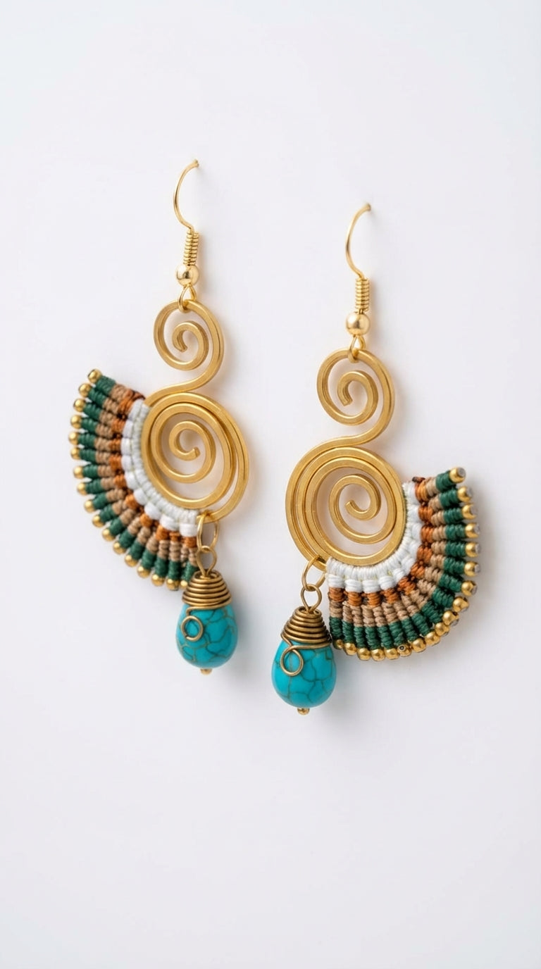 Nomad Arc Terra Earrings