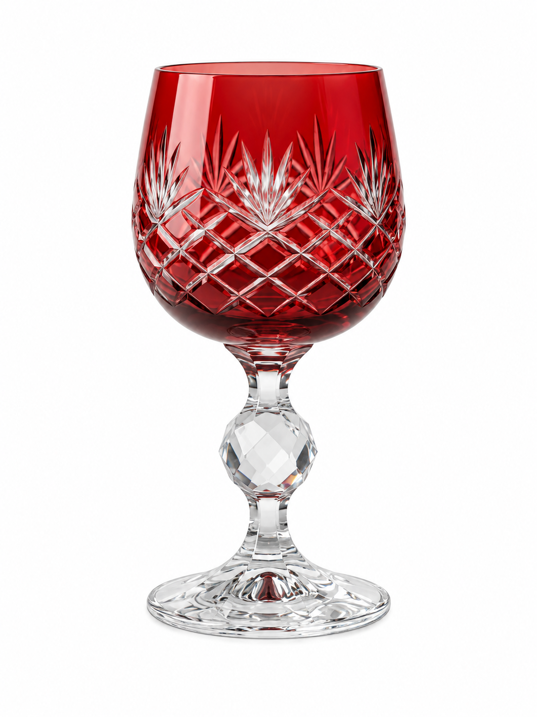 Eclat Christmas Ruby Crystal Water Glass for Coffee Service