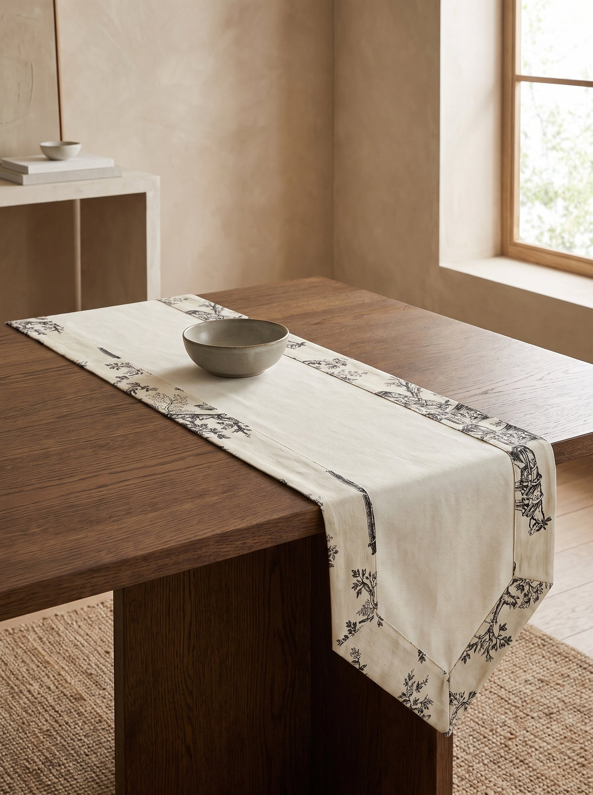 Toilea Charcoal Panel Runner