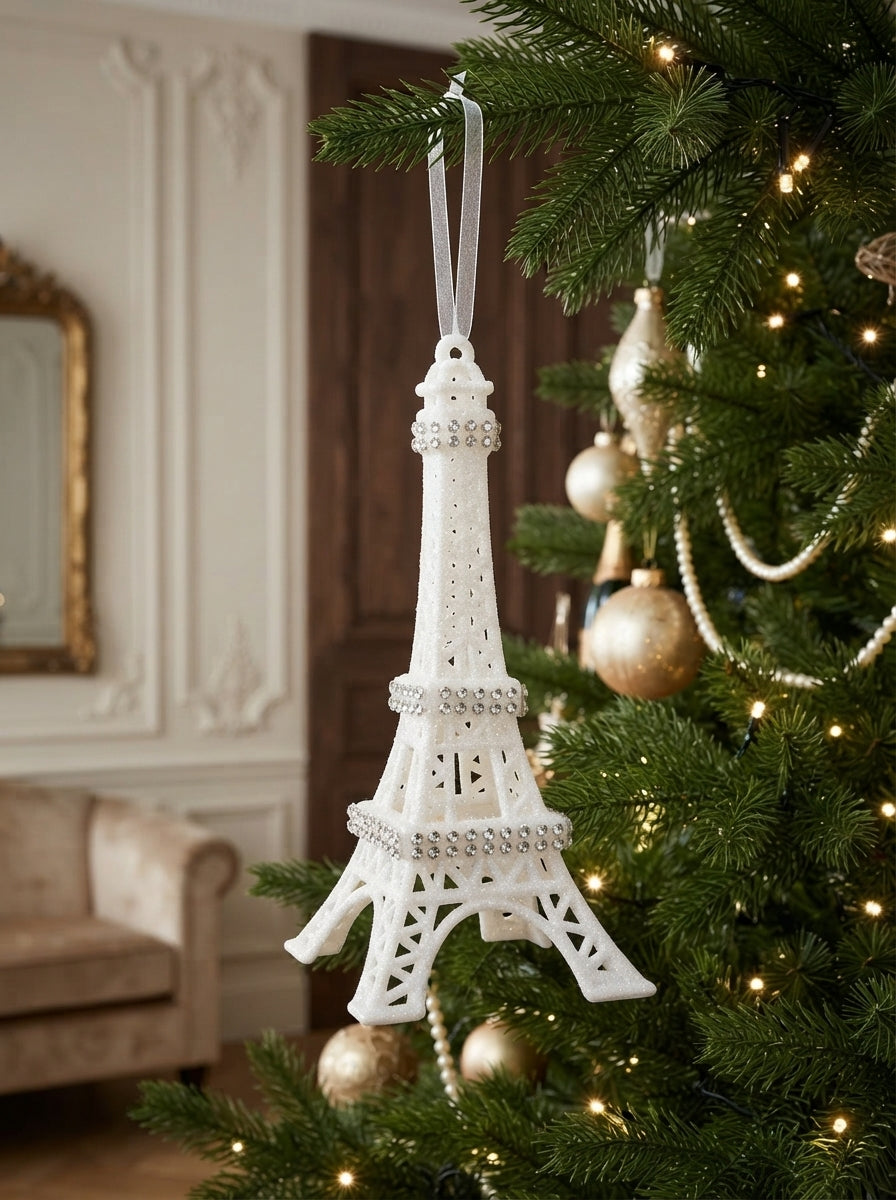 Paris Lumière Eyfel Kulesi Yılbaşı Ağaç Süsü - 15 CM