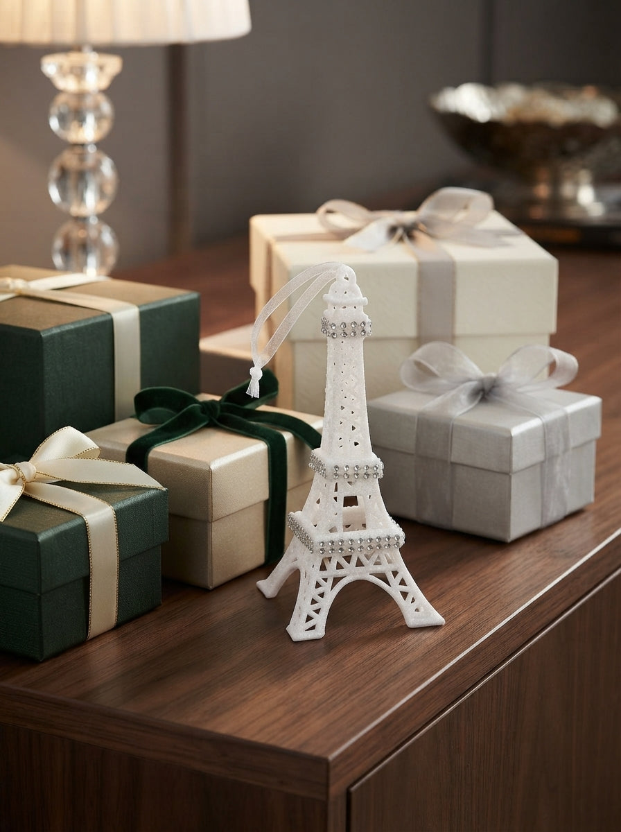 Paris Lumière Eyfel Kulesi Yılbaşı Ağaç Süsü - 15 CM