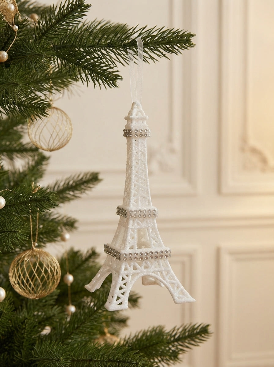 Paris Lumière Eyfel Kulesi Yılbaşı Ağaç Süsü - 15 CM