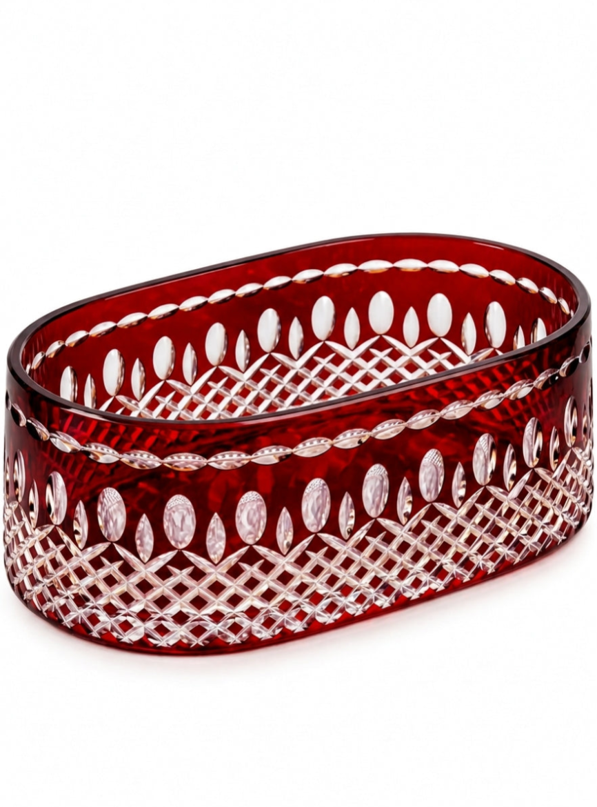 Ruby Imperial Oval Kristal Sunumluk