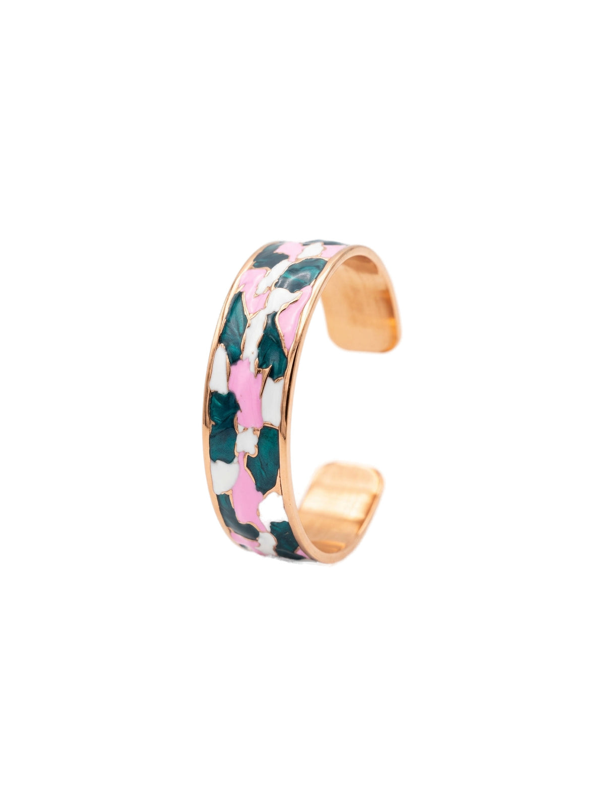 Enamel Bileklik- Green-Pink