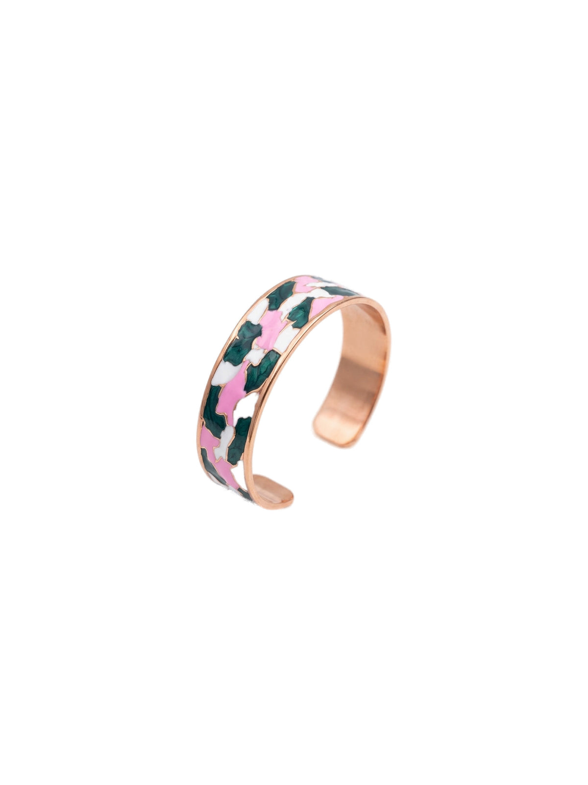 Enamel Bileklik- Green-Pink