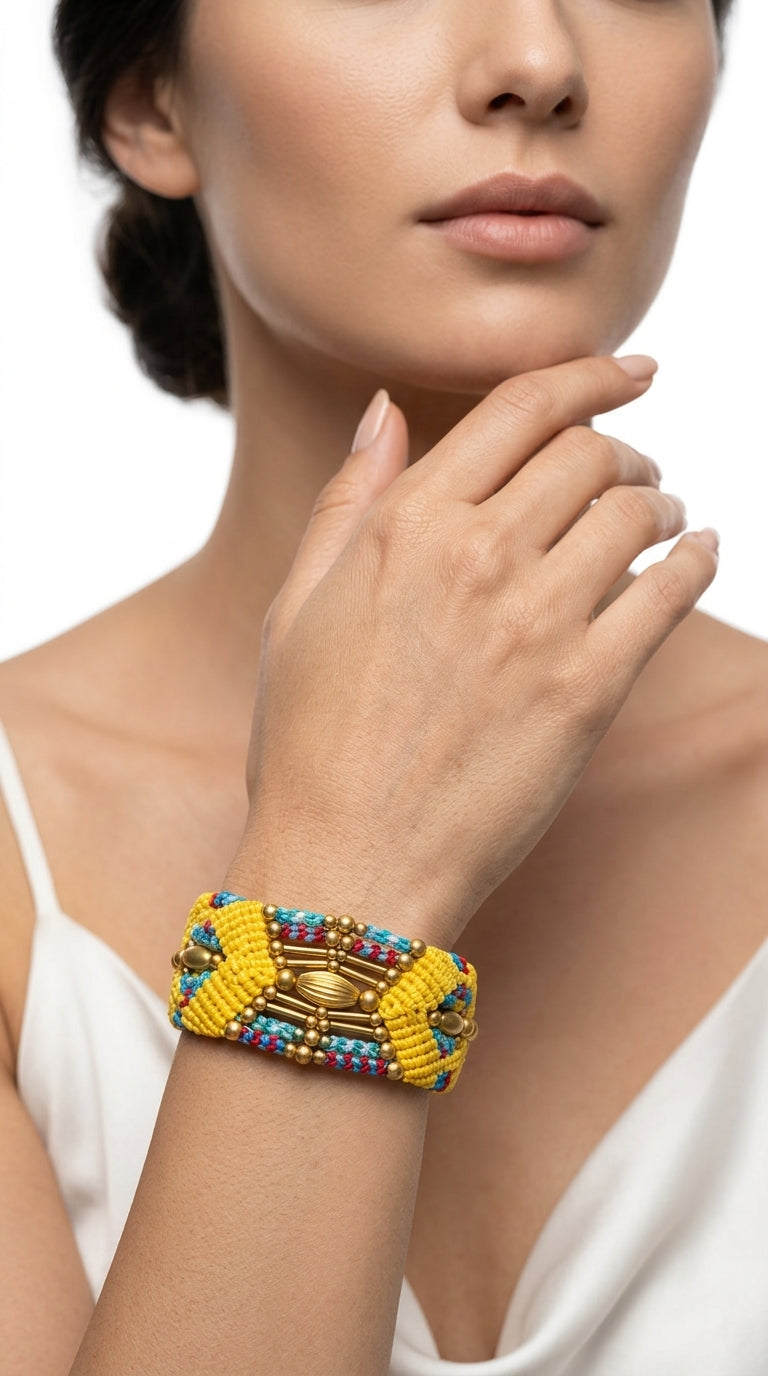Nomad Relic Bracelet – Solar Gold