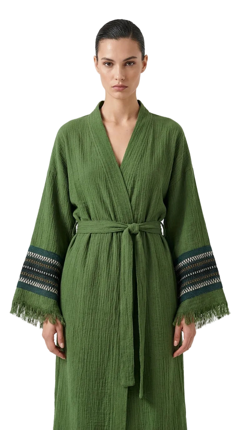 Olive Symbol Nomad Kimono