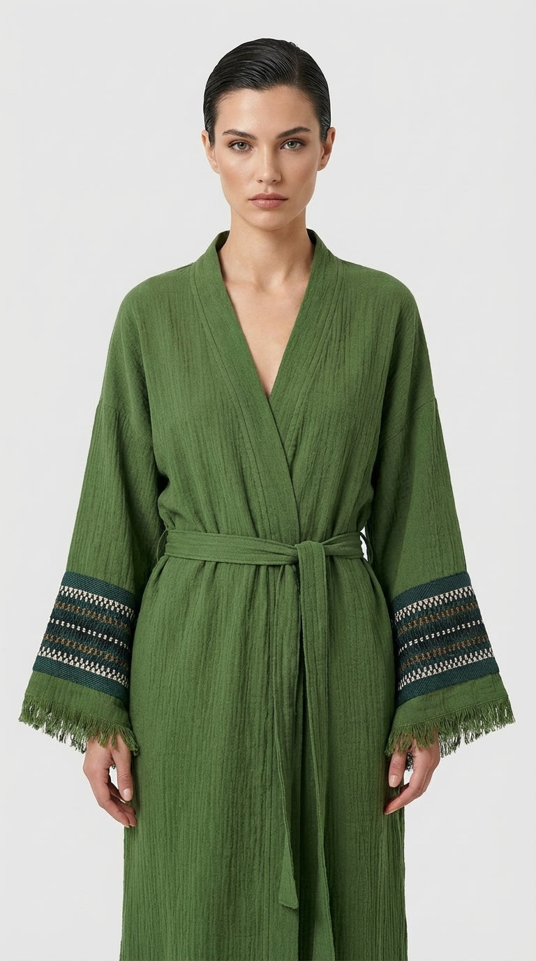 Olive Symbol Nomad Kimono