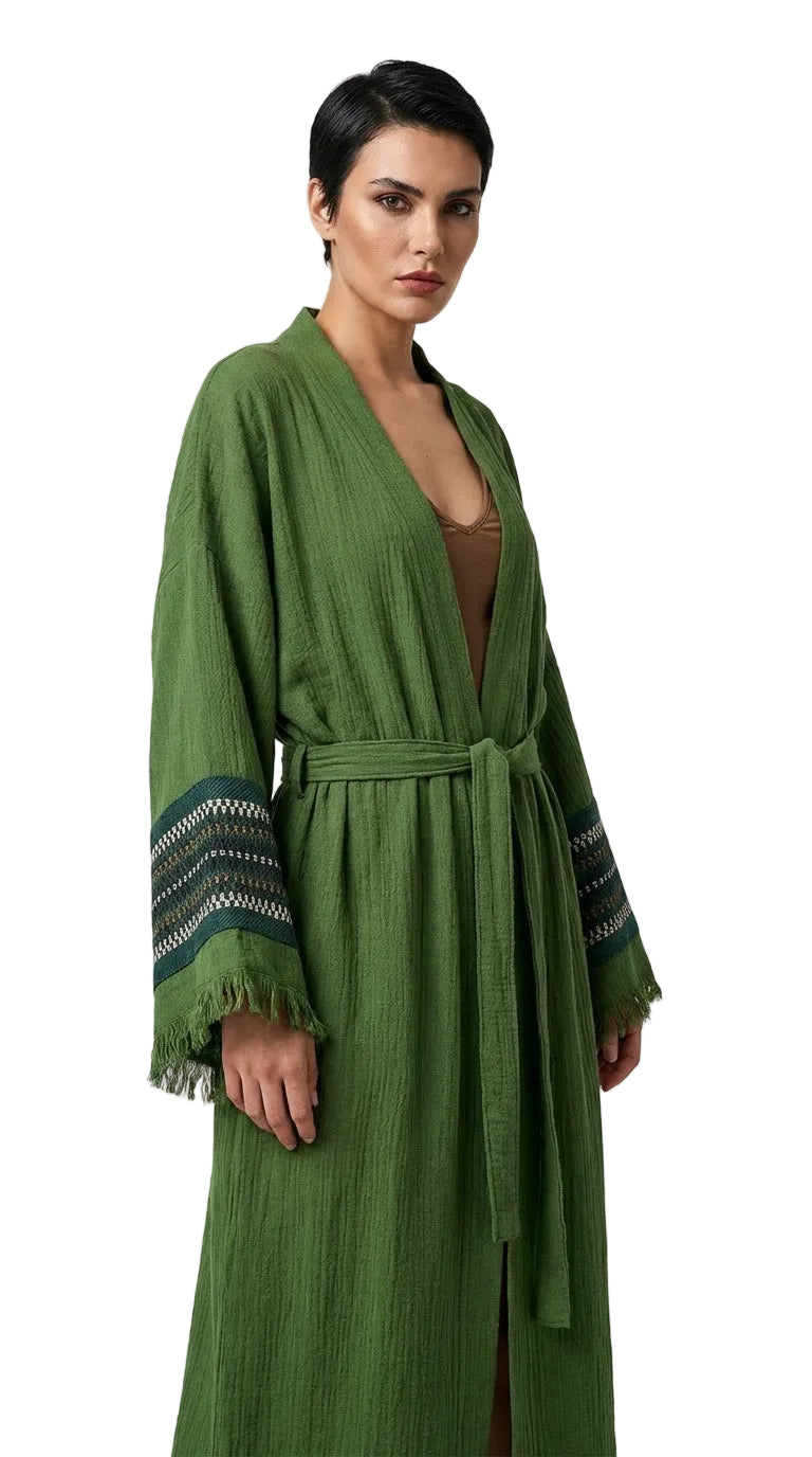 Olive Symbol Nomad Kimono