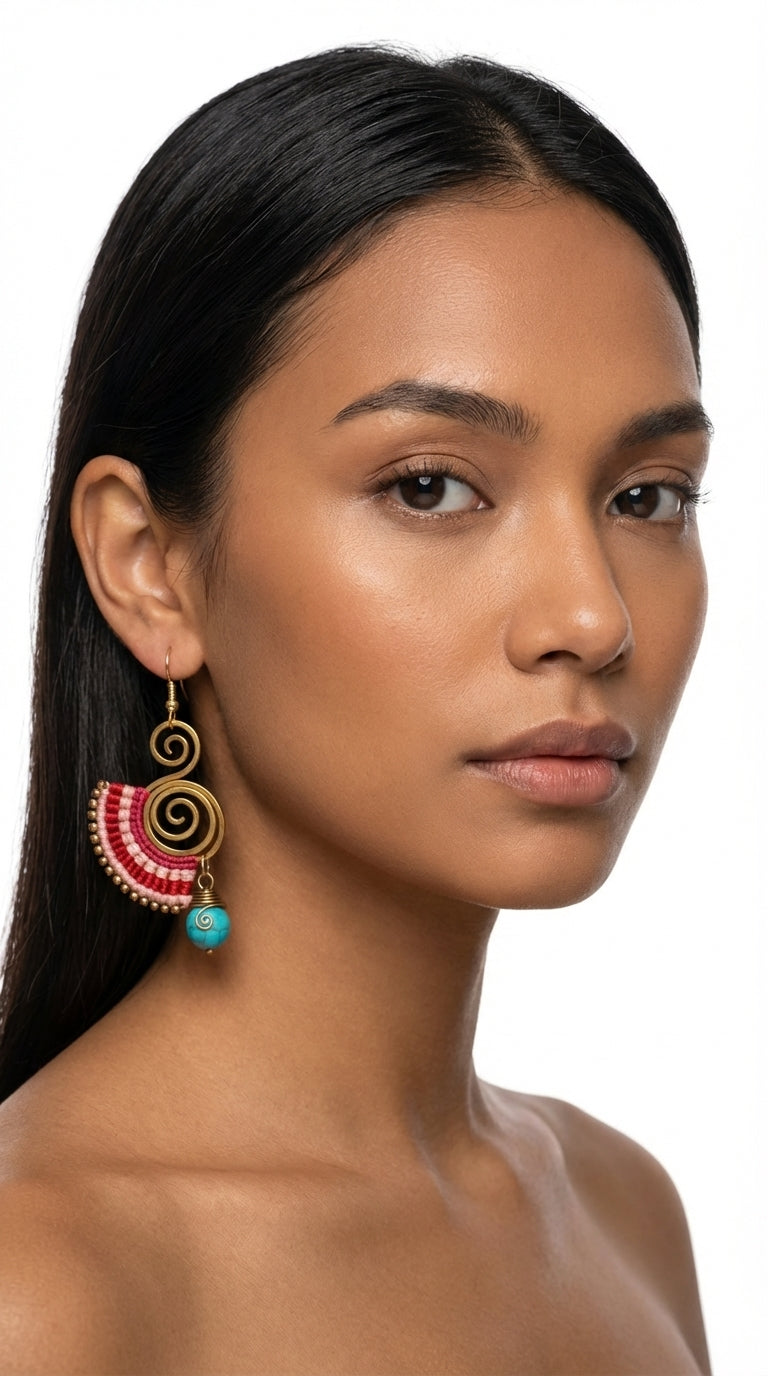 Nomad Arc Ember Earrings