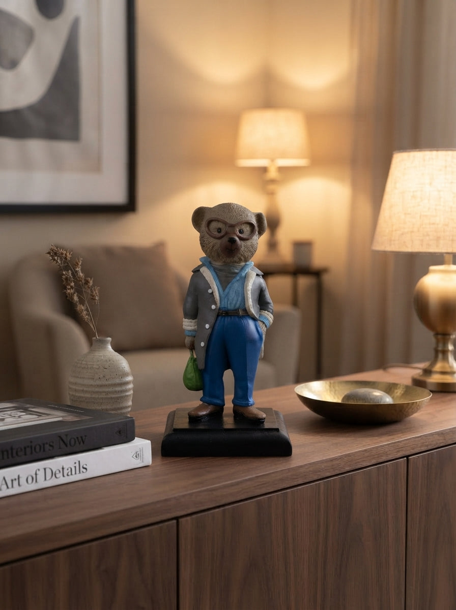 City Gentleman Teddy Dekoratif Obje
