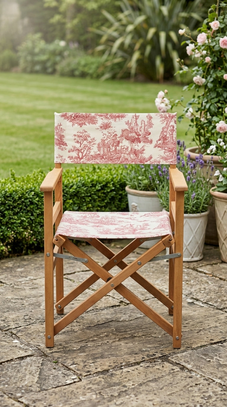 Toile Burgundy Katlanabilir Sandalye