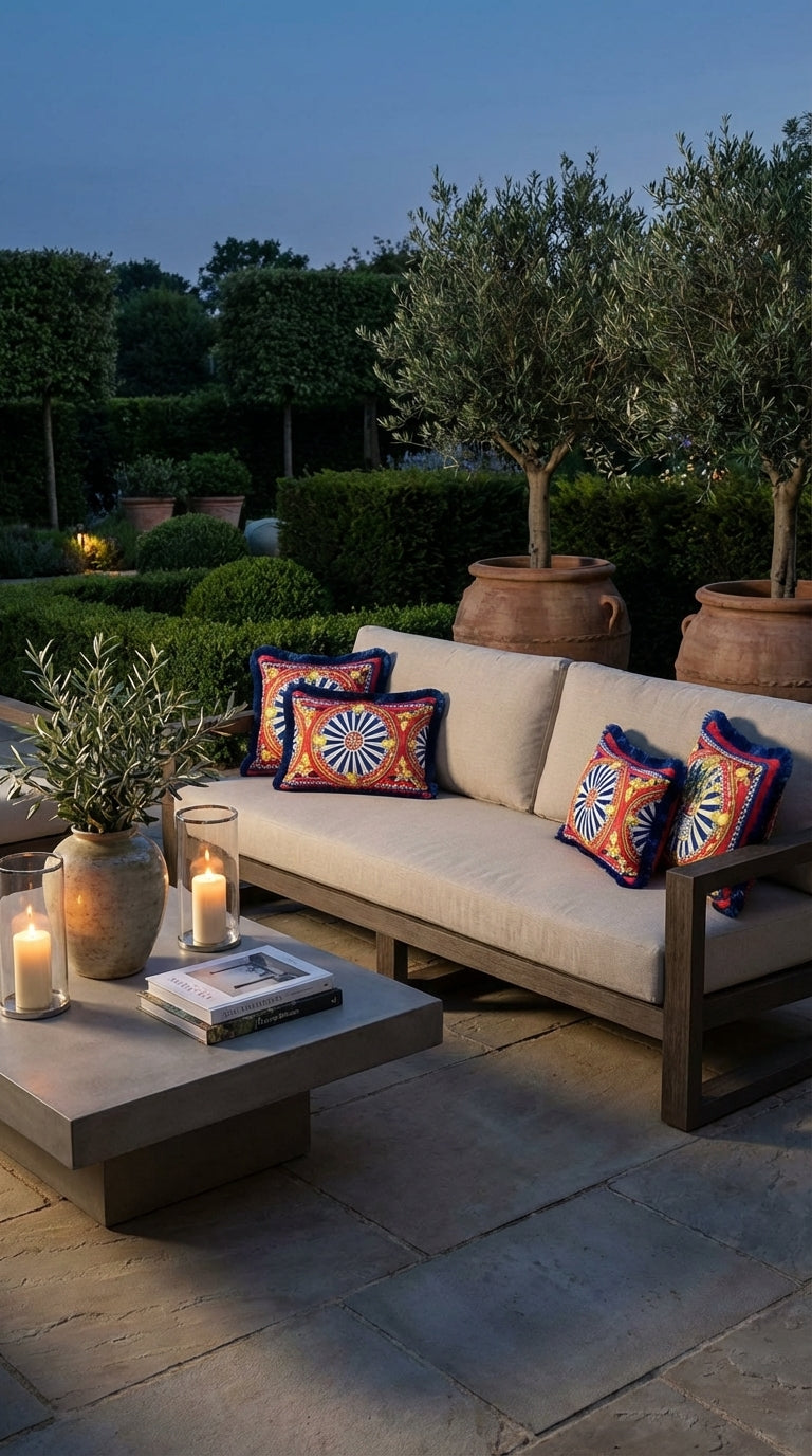 Verona Azure Dikdörtgen Kırlent