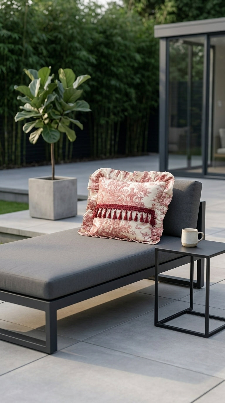 Toilea Burgundy Ruffle Kırlent