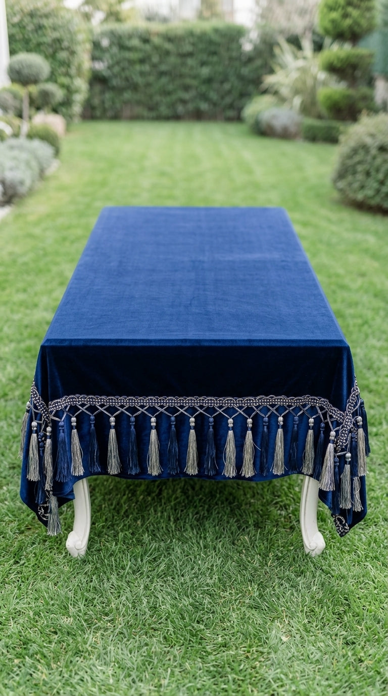 Velora Navy Tablecloth