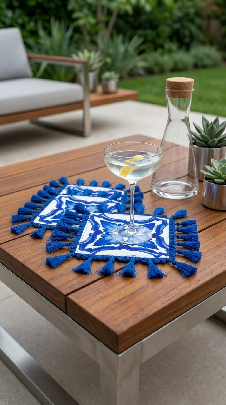 Marea Azure Cocktail Napkin