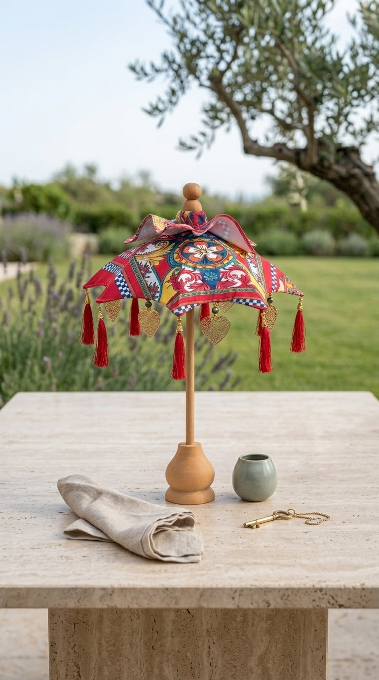 Barocco Soleil Rouge Bali Şemsiyesi