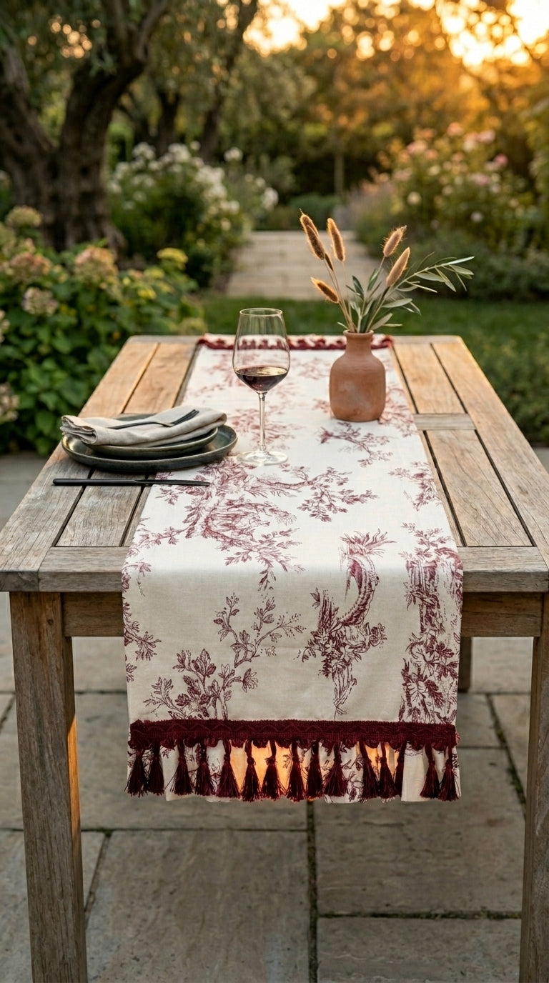 رنر بنفسجي مكشكش من التويل