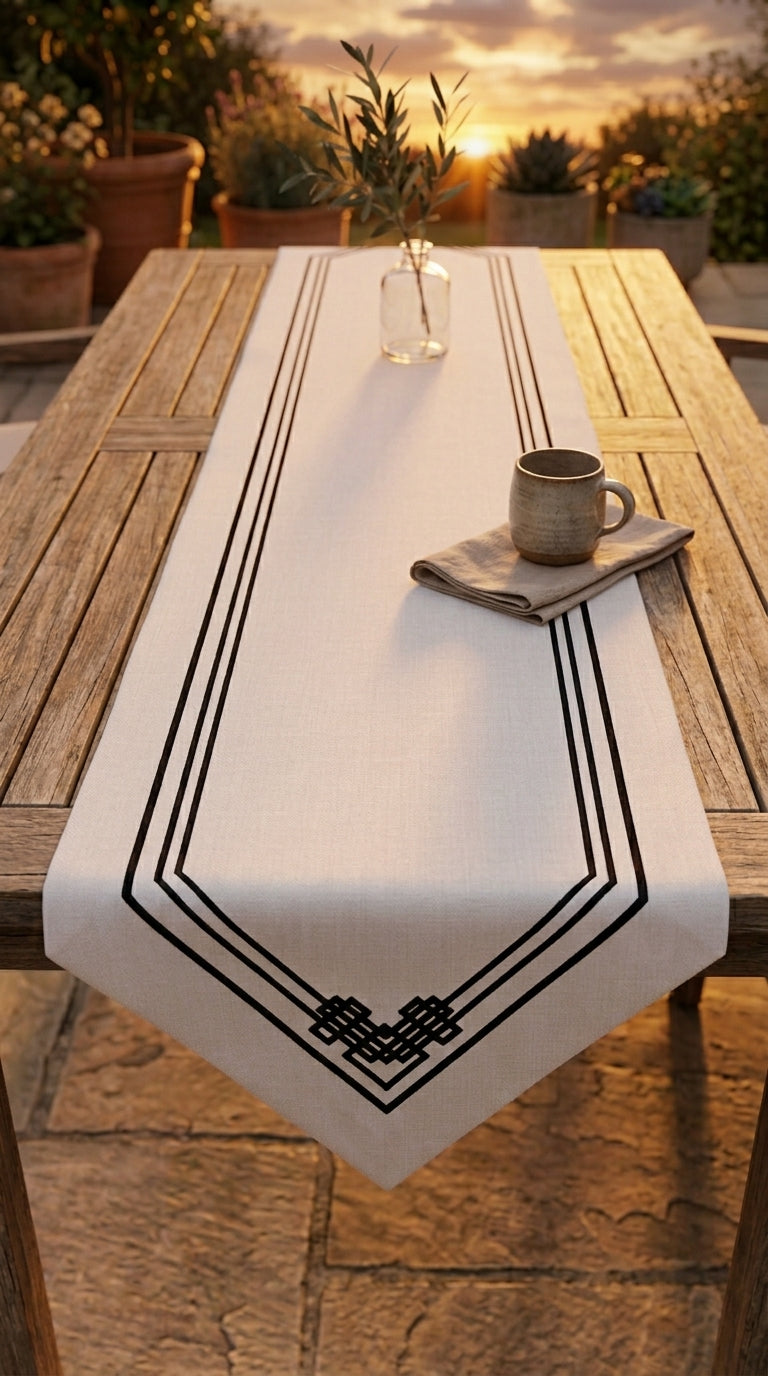 Geometric Patchwork Runner