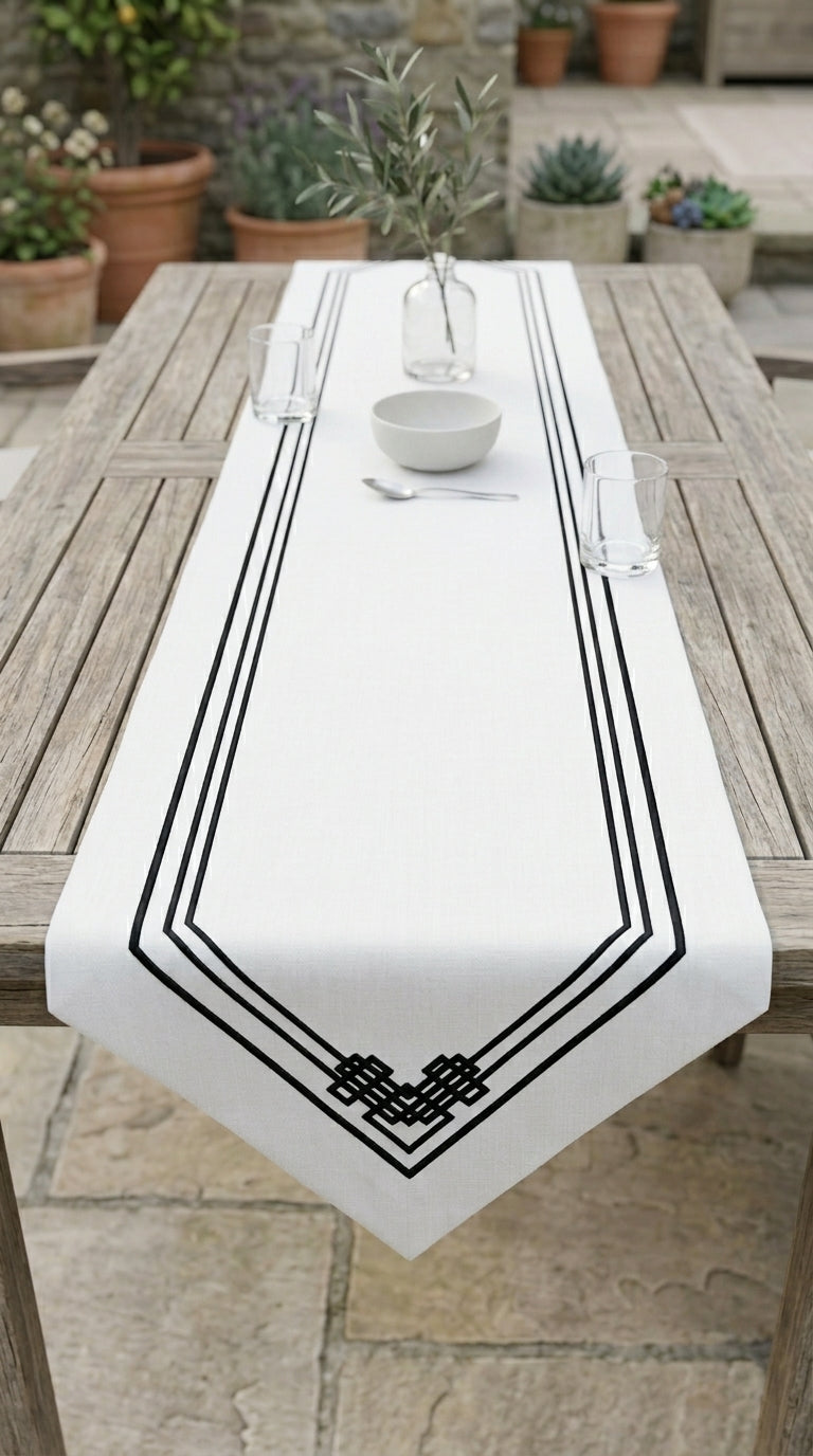 Geometric Patchwork Runner