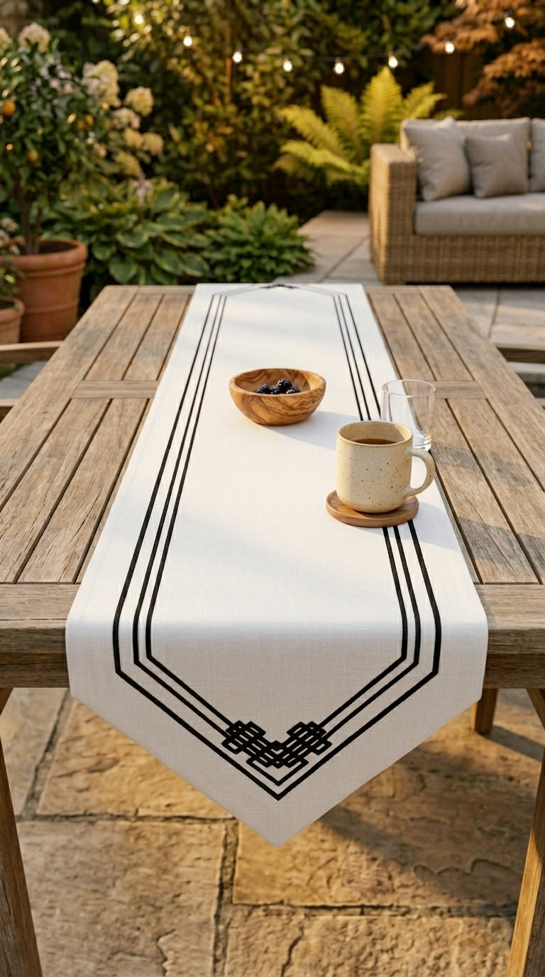 Geometric Patchwork Runner
