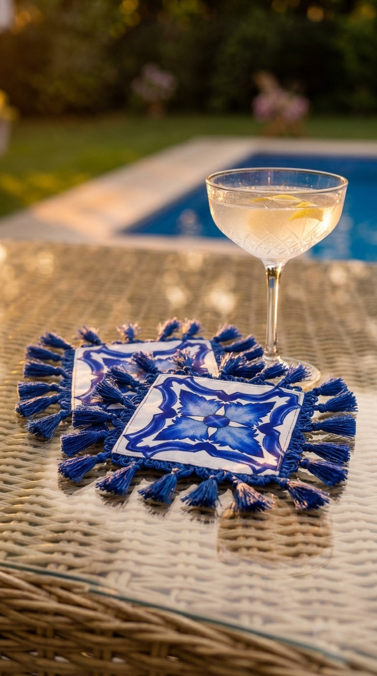 Marea Azure Cocktail Napkin
