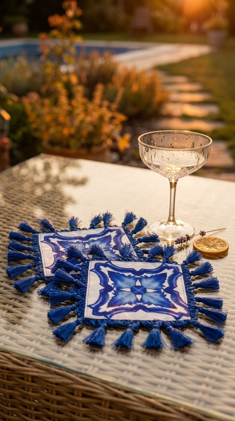 Marea Azure Cocktail Napkin