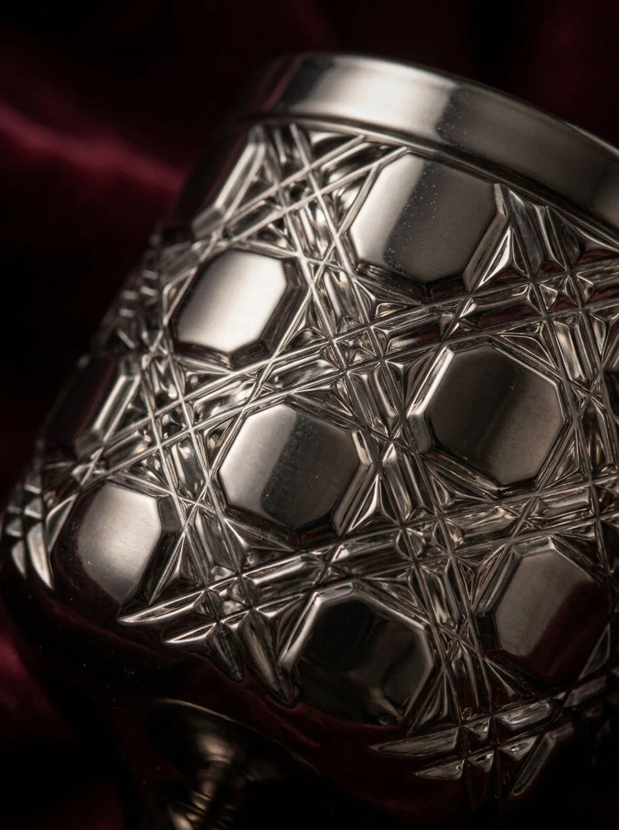 Christmas Classics – Titanium Geometric İkili Kristal Kadeh Seti