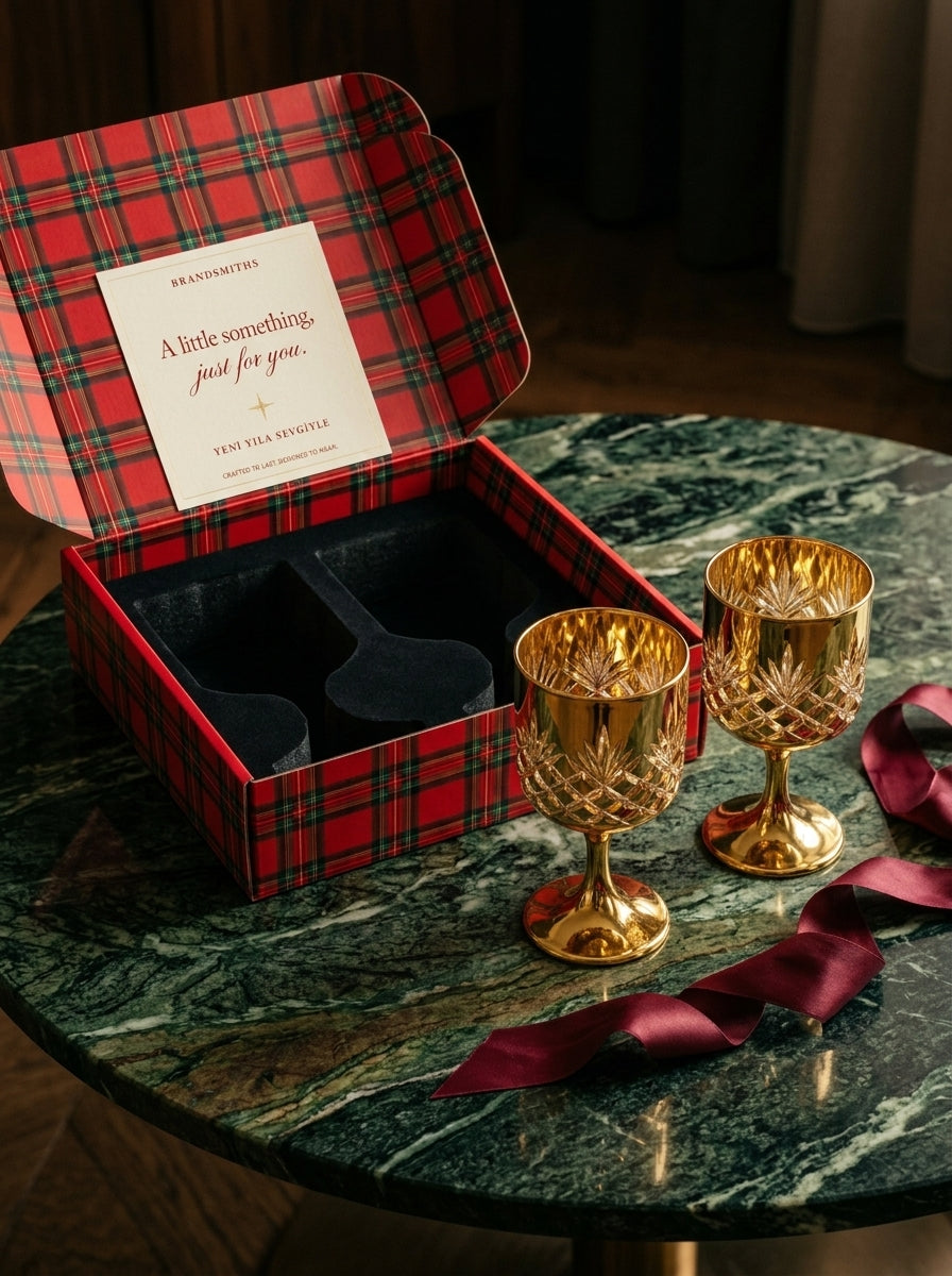 Christmas Classics – Eclat Arc Gold İkili Kristal Kadeh Seti