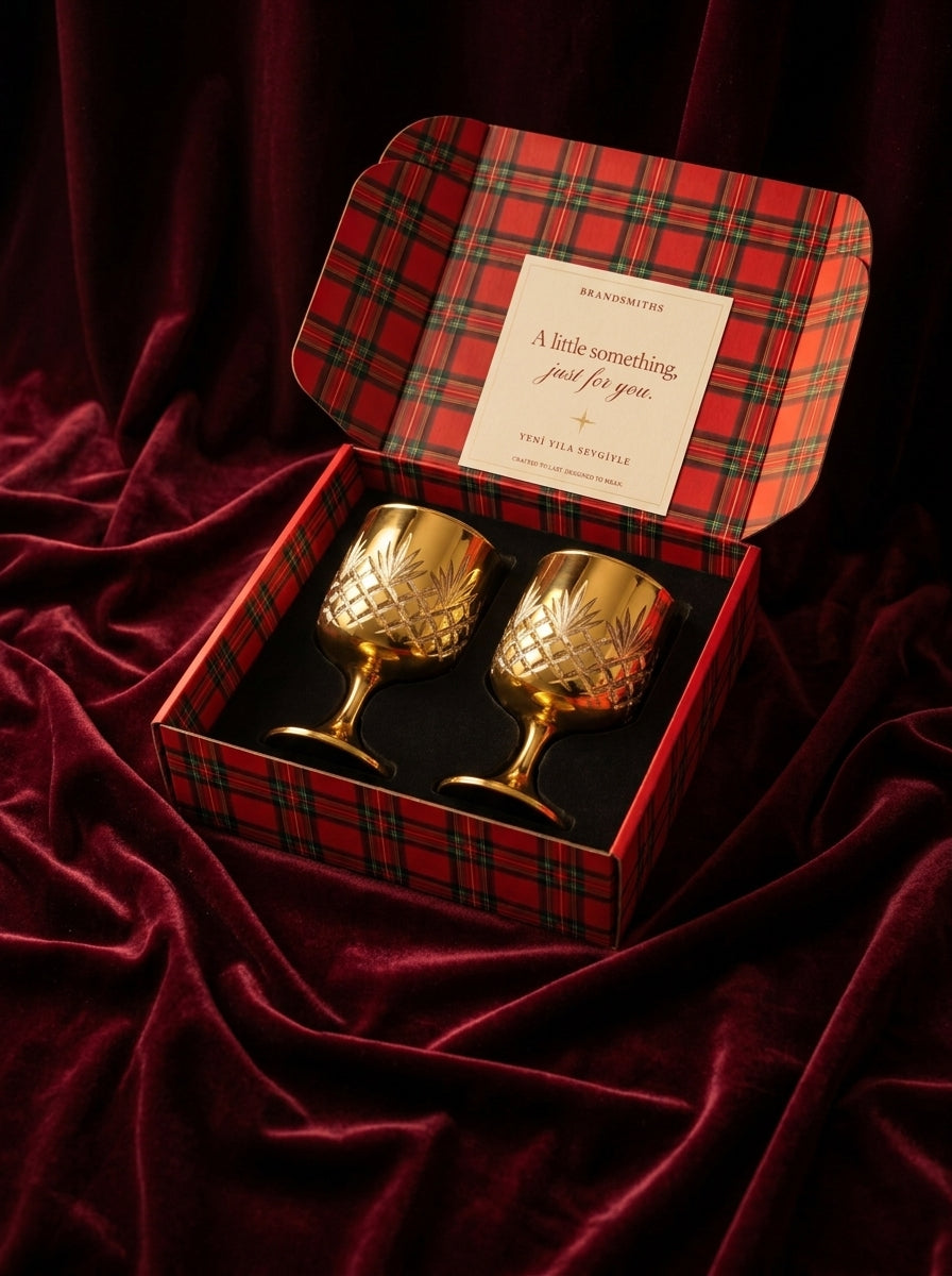 Christmas Classics – Eclat Arc Gold İkili Kristal Kadeh Seti