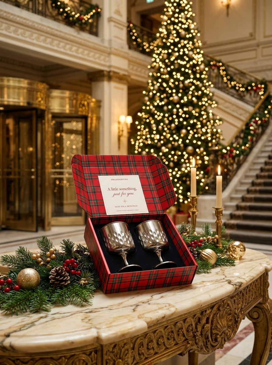 Christmas Classics – Eclat Nova Titanium İkili Kristal Kadeh Seti