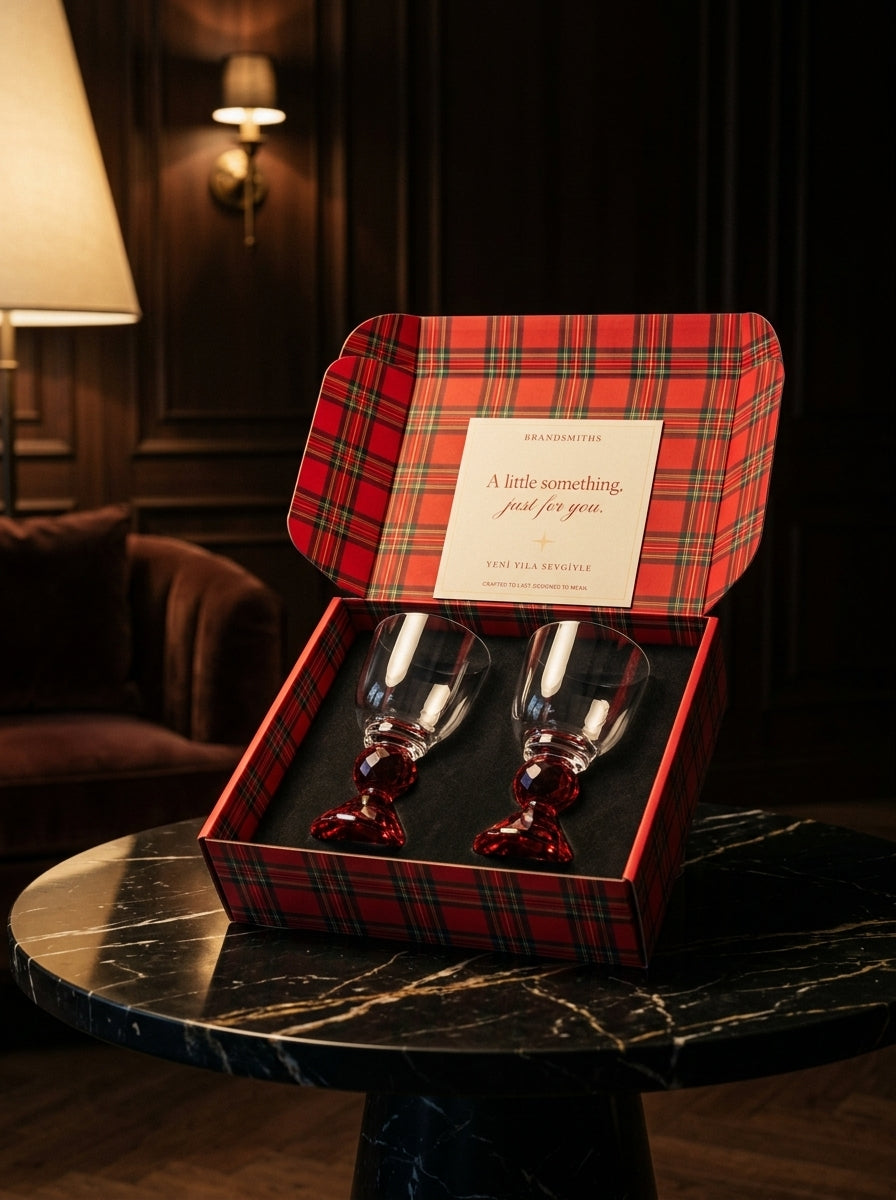 Christmas Classics – Ruby Ruby Lumi İkili Kristal Kadeh Seti