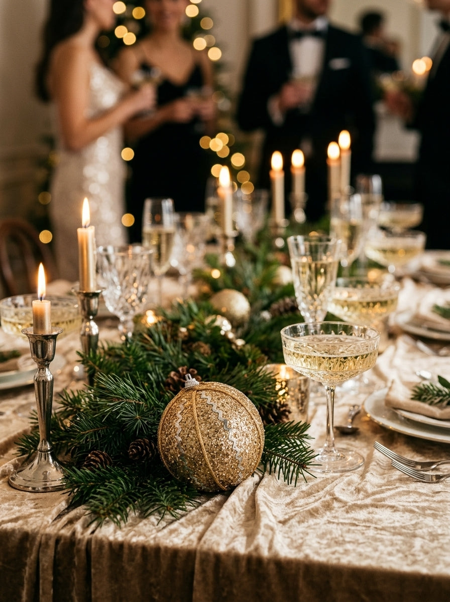 Golden Christmas Glow – Gold Dekoratif Yılbaşı Topu